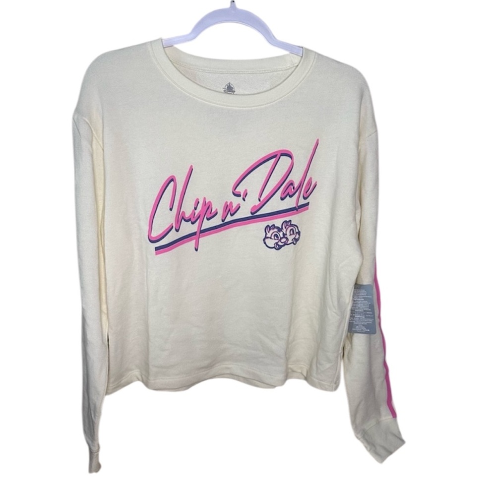 NWT Disney CHIP & DALE Long Sleeve Top Size Large